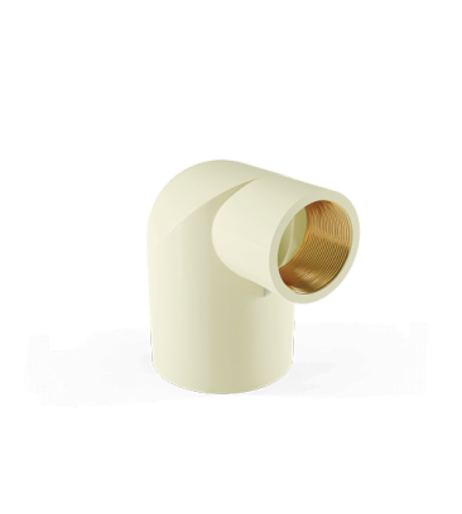 Reducer Elbow 90°– Brass Insert for CPVC Pipes