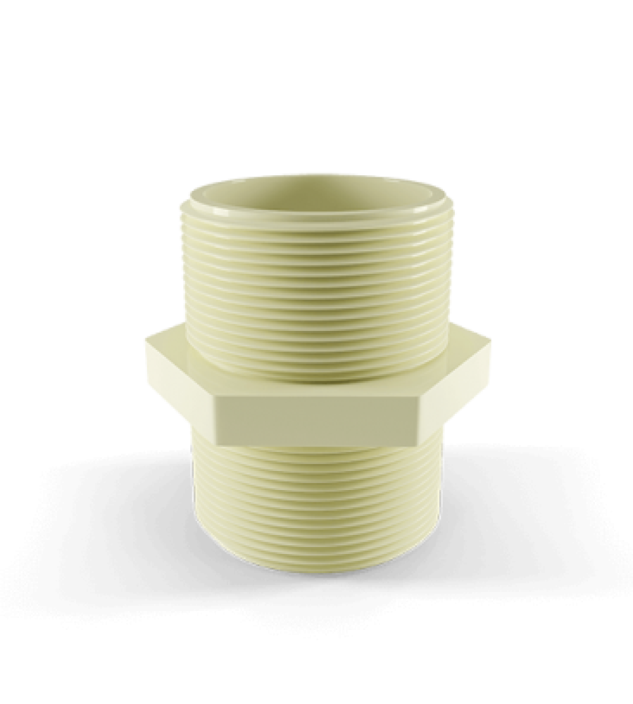 Hex Nipple fittings for CPVC Pipes